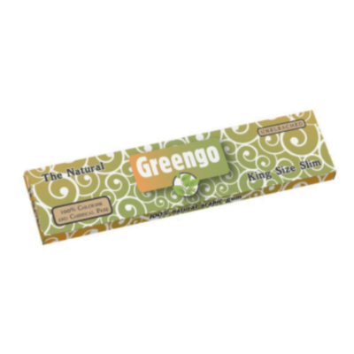 Greengo King Size Slim - Wähle ein umweltfreundliches Raucherlebnis mit Greengo King Size Slim Papier. Hergestellt aus ungebleichtem Papier für eine nachhaltige und natürliche Option.
