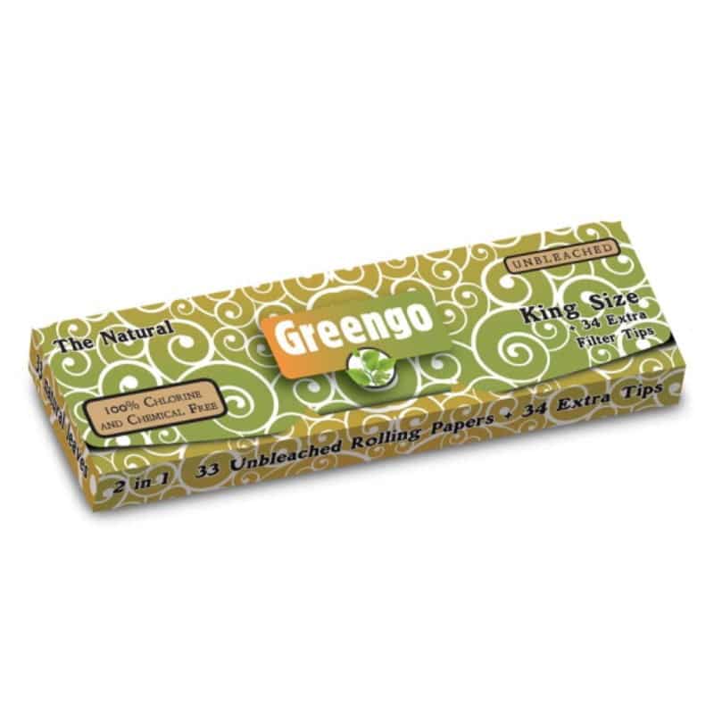 Greengo Vloei King Size Regular - Genießen Sie eine natürliche und nachhaltige Raucherfahrung mit Greengo King Size Regular Vloei. Hergestellt aus ungebleichtem Papier für umweltbewusste Raucher.