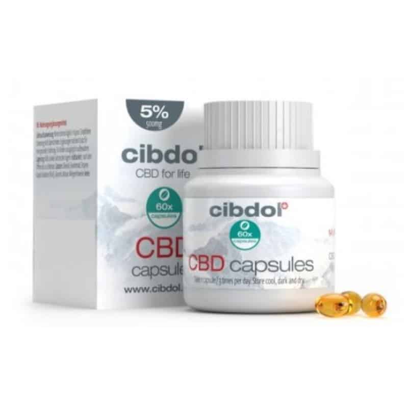 CBD Softgel Kapseln 5% von Cibdol - Weiche Gelkapseln mit einer milden 5% CBD Konzentration. Erleben Sie die Vorteile von CBD in leicht zu schluckenden Kapseln von Cibdol.