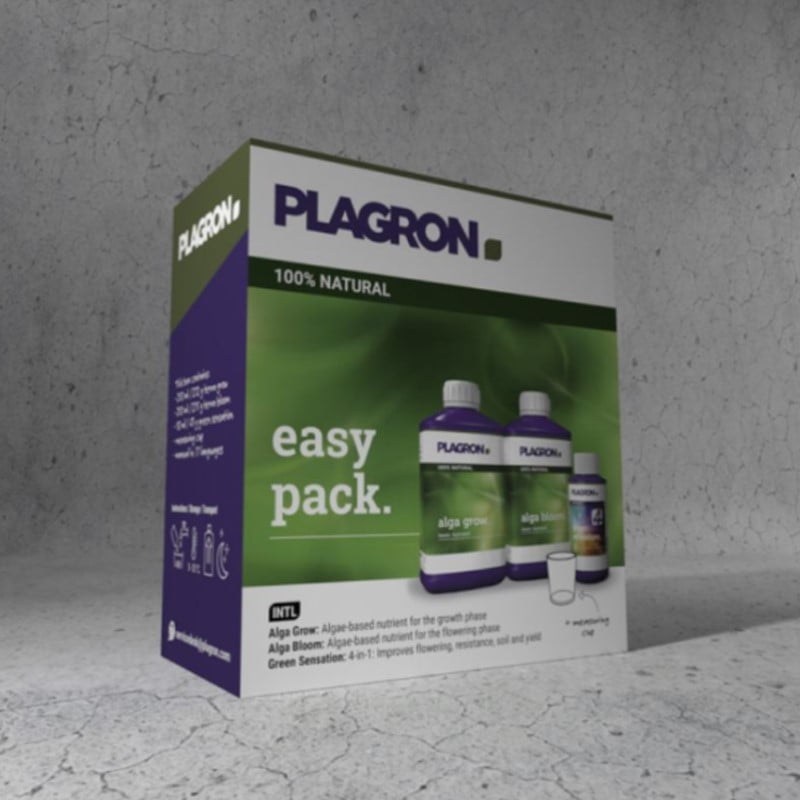 Easy Pack Natural von Plagron: Ein vollständiges und natürliches Nährstoffset für gesunde und blühende Pflanzen.
