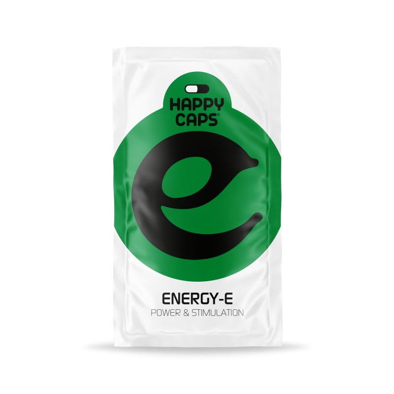 Energy E von Happy Caps - Erhalte einen natürlichen Schub an Energie und Vitalität mit Energy E Kapseln. Eine perfekte Möglichkeit, Müdigkeit zu bekämpfen und deinen Tag aufzupeppen.