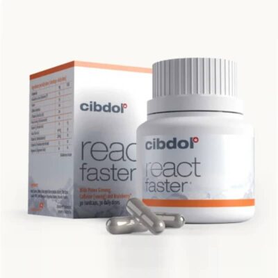Cibdol React Faster Kapseln - Verbessere deine Reaktionsfähigkeit mit React Faster Kapseln von Cibdol. Entdecke die Vorteile für Wachsamkeit und Konzentration.
