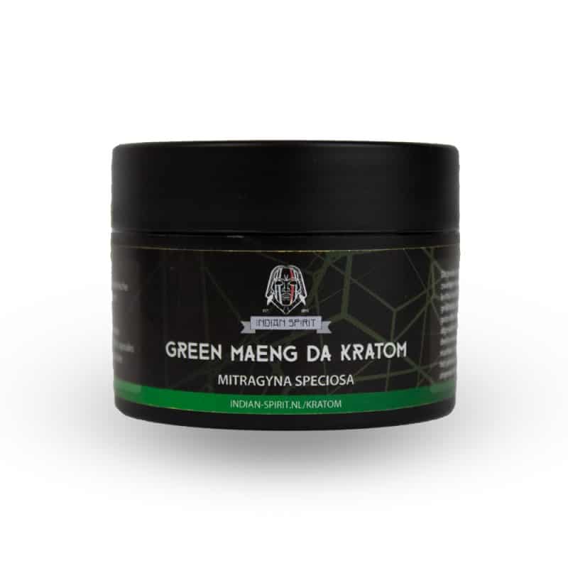Green Maeng Da Kratom Kapseln von Indian Spirit - Einfache und präzise Dosierung von Green Maeng Da Kratom für Energie und Fokus, verpackt in praktischen Kapseln.