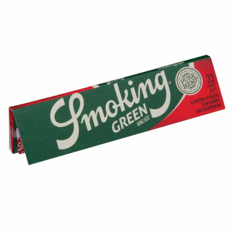 Smoking Green King Size Ultradünn: Hochwertige, ultradünne Papers für ein raffiniertes Raucherlebnis.