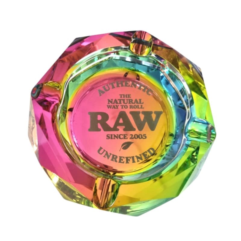 RAW Rainbow Aschenbecher: Ein farbenfrohes und funktionales Design aus hochwertigem Glas.